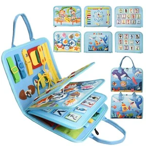 Ancistro Montessori Busy Board Toys with Fishing Games Preschool Educational ... - Picture 1 of 7