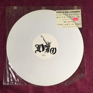 Difícil de Encontrar Heavy Metal 12" Color Blanco LP Dio - Rock N Roll Niños + Live DIOW 512 - Imagen 1 de 5