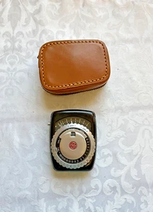 Vintage GE Exposure Meter Type PR-1 Leather Case General Electric Film / Plates - Picture 1 of 8