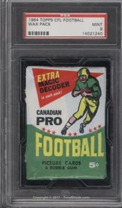 1964 Topps CFL Wax Pack PSA 9 - Picture 1 of 2