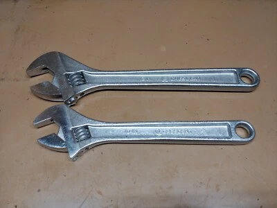 Crescent 2 PC Adjustable Wrench Set 10" & 12" Very Good Condition AC2XXVS - Image 1 of 4