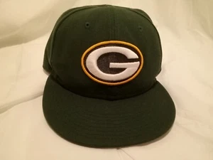 GREEN BAY PACKERS 59Fifty New Era Football Fitted Stretch Hat Ball Cap Sz 7 3/8 - Picture 1 of 9