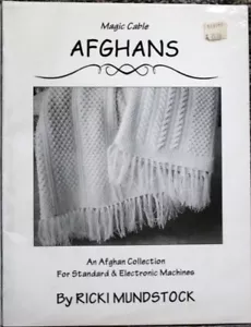 Ricki Mundsock "Magic Cable Afghans" stand. or electronic knitting machine Book - Picture 1 of 1