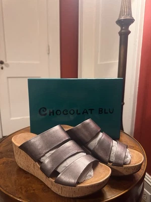 Chocolat Blu Cork Platform Sandals - Image 1 of 4