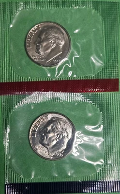 1999 P&D Roosevelt Dimes Mint Cello from Mint Set Free Shipping US Coins 10c - Image 1 of 4