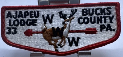 Vintage WWW BSA Ajapeu 33 Bucks County Flap S1 Mint - BK3 - Image 1 of 2
