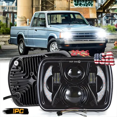 Faro LED alto/bajo para camioneta Mazda B2000 B2200 B2600 RX-7 H6054 negro 7x6 pulgadas Foto 1 de 4