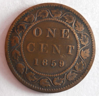 1859 CANADA CENT - Strong Value Coin - lot #N7 - Image 1 of 2
