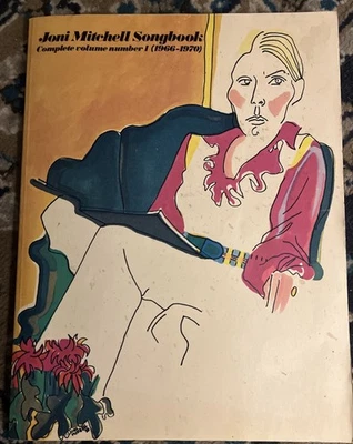 Joni Mitchell Songbook Volume 1 1966- 1970 Paperback Vintage W Joni Drawings - Image 1 of 4