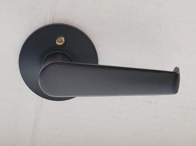 Schlage Elan Dummy Inactive Non Turning Door Lever Straight Handle Aged Bronze - Image 1 of 3