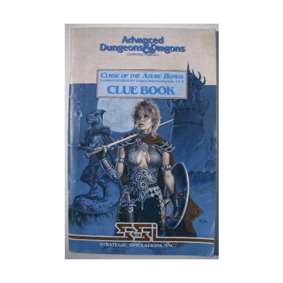 SSI Video Game Strategy Guides SSI Curse of the Azure Bonds - Clue Book VG+ - Image 1 of 1