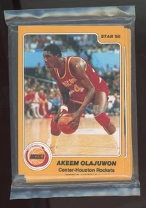 1984-85 Star Houston Rockets Sealed Bag w Akeem Olajuwon RC - Picture 1 of 2
