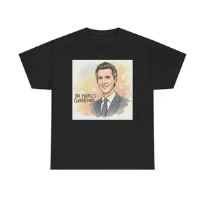 T-SHIRT MAGLIETTA GAVIN NEWSOM il governatore del popolo della california stile ghibli - Foto 1 di 45