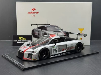 Audi R8 LMS GT3 Team Audi Sport 2017 Spa Winner Model Car 1/18 Scale Spark - Image 1 of 4