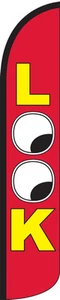 LOOK Windless Full Sleeve Swooper Flag Feather Banner - Picture 1 of 1