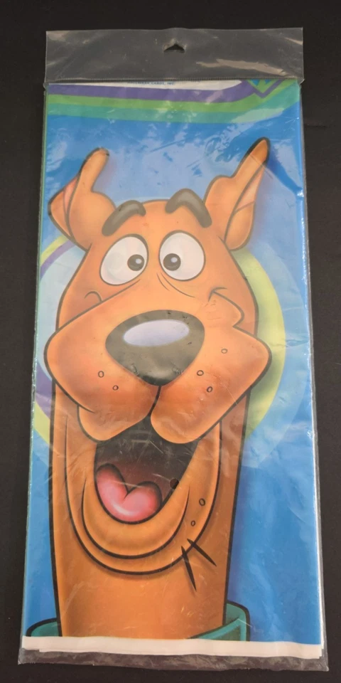 SCOOBY DOO 塑料桌套 54 英寸 x 102 英寸全新带包装标志 — 第 1/3 张图片