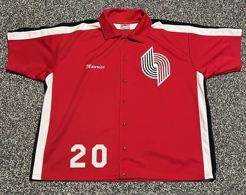Portland Trail Blazers NBA Warm Up Jacket MAURICE LUCAS Hardwood Classic Sz 56 Cover