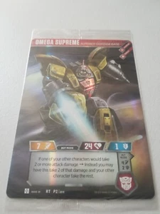 TRANSFORMERS TCG OVERSIZED JUMBO HOLO PROMO CARD SEALED OMEGA SUPREME AUTOBOT - Bild 1 von 4