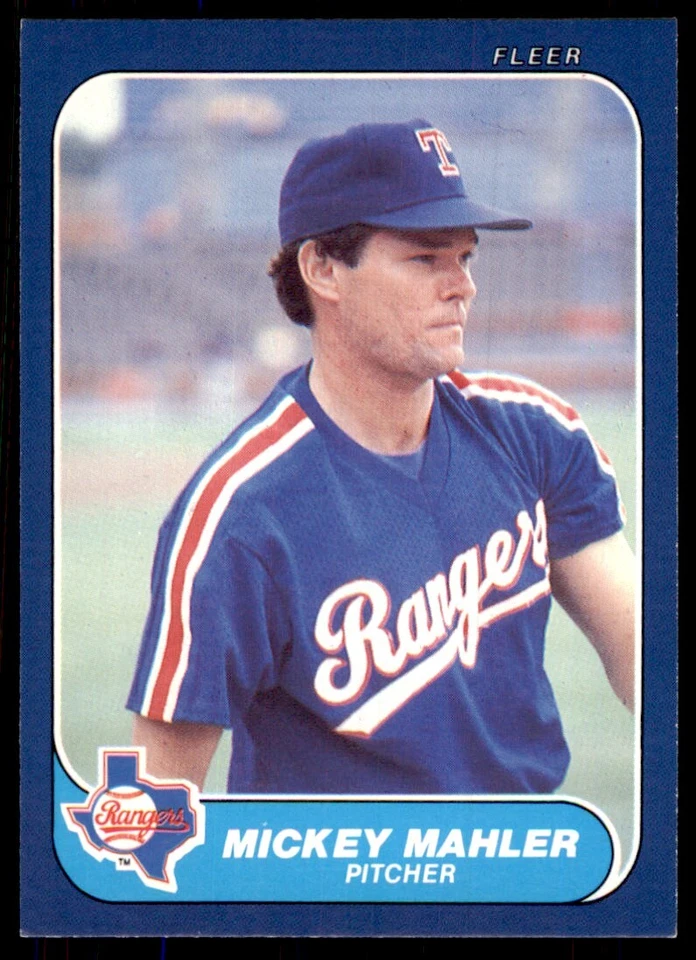 1986 Fleer Update Mickey Mahler Baseball Cards #U-70 - Image 1 of 2