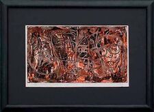 Abstrakte Kunst Timothy Horn *1961, Abstraktion 4 Köpfe, signiert  x 56-869 xx