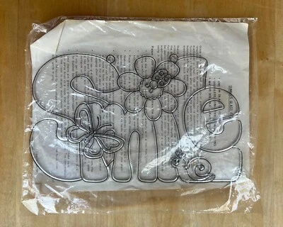 SEALED 1988 SMILE SUN CATCHER Paintable Sunnies by Cameo Vintage Suncatcher