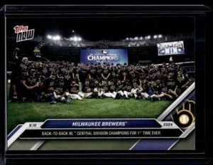 2024 Topps Now #715 Milwaukee Brewers Base Card (Qty) - Picture 1 of 2