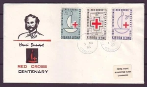q9630/ Sierra Leone Red Cross FDC Cover 1963 - Picture 1 of 1