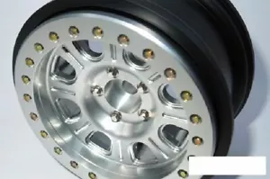 SSD 2.9" Bouncer Beadlock Wheels SILVER SSD00507 17mm Hex fits Axial SCX6 SCX 6 - Picture 1 of 4