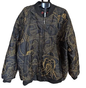 Give Me Face 3XL Pattern  Full Zip Authentic Embroidery Jacket  Men Boho Jazz - Picture 1 of 10