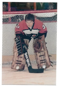 Foto original de Pelle Lindbergh 1982 Philadelphia Flyers 5x7 (casi como nueva) - Imagen 1 de 2