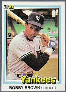 Bobby Brown 1981 Donruss Baseball Card #469 New York Yankees