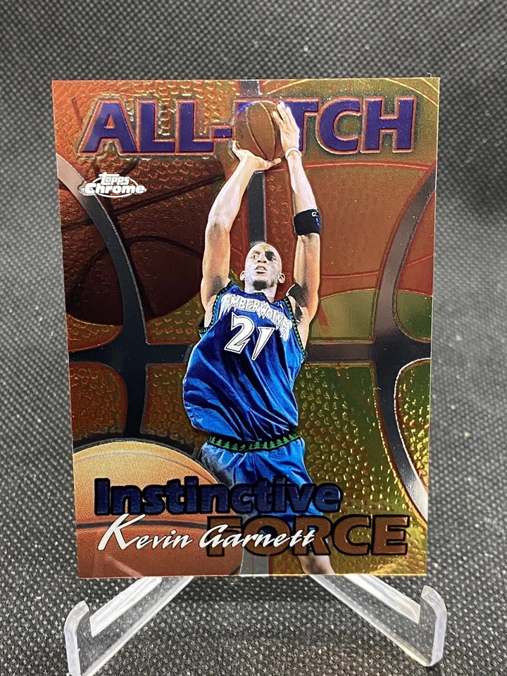 Kevin Garnett 2000 Topps Chrome All Etch Instinctive Force #AE11 Minnesota NBA - Image 1 of 4