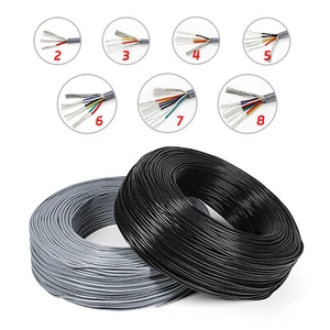 Cable redondo flexible eléctrico de 2/3/4/5/6/7/8 núcleos cable blindado de audio automático PVC - Imagen 1 de 7