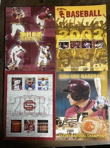 Lot of 4 Original USC TROJANS BASEBALL 2001 2002 2003 2004 Programs Media Guides - Picture 1 of 5