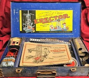 Vintage Nº Juego de montador de ingeniero 7-1/2 con caldera y motor, piezas y libro - Imagen 1 de 10