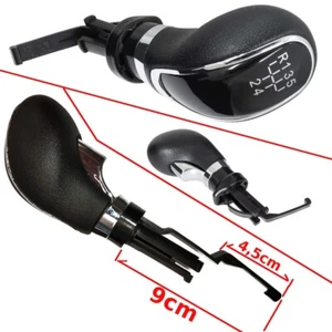 POMELLO LEVA CAMBIO R+5 NERO-CROMO PER OPEL ASTRA J INSIGNIA A MERIVA B ZAFIRA C - Imagen 1 de 7
