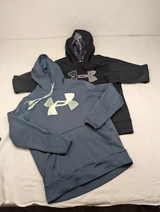 Under Armour Loose Cold Gear Hoodie Sweatshirt Paar SMALL blau schwarz - Bild 1 von 24