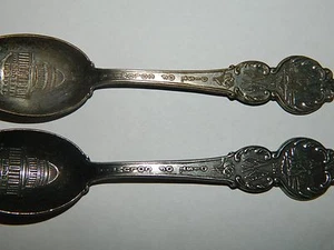 Washington DC American Collectors Guild 2 Souvenir Spoons - Picture 1 of 5