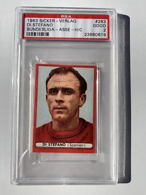 1963 Di Stefano HOF Sicker-Verlag Bundesliga-Asse PSA “Raro” - Imagem 1 de 2