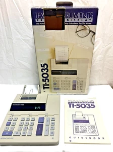 Texas Instruments TI-5035 Calcolatrice 12 Cifre Stampa 2 Colori con Istruzioni - Foto 1 di 10