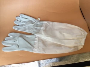 Imker Handschuhe aus Ziegenleder und Baumwolle Imkerhandschuhe Größe M Imkerei - Bild 1 von 6