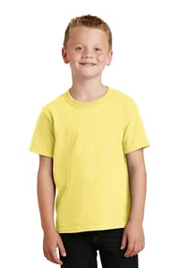 Port & Company PC54Y Youth Short Sleeve Core Cotton Crew Neck Stylish T-Shirt - Picture 1 of 42
