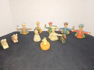 Folk Art  Nativity Scene  12pc Ethnic Nativity Set India - Picture 1 of 10