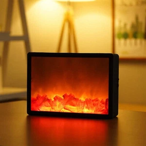 Christmas LED Flame Lamps Simulated Fireplace Light Lamps Flame Effect Lights` - Picture 1 of 22