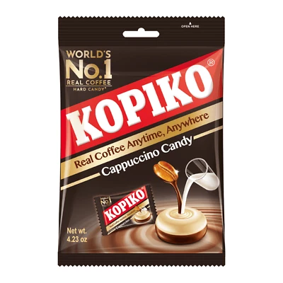 Kopiko Cappuccino Candy 4.23 oz Bag Hard Coffee Candy 1pk by US SELLER - Image 1 of 3