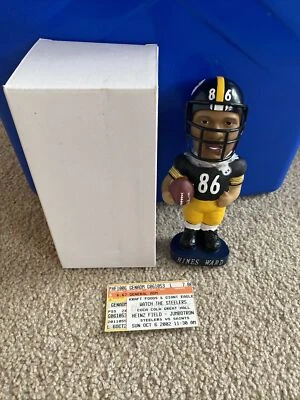Pittsburgh Steelers 2002 NFL Hines Ward #86 Bobble Dobbles Bobble Head SGA Foto 1 de 4