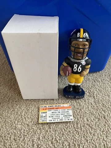 2002 Pittsburgh Steelers NFL Hines Ward #86 Bobble Dobbles Bobble Head SGA Cover
