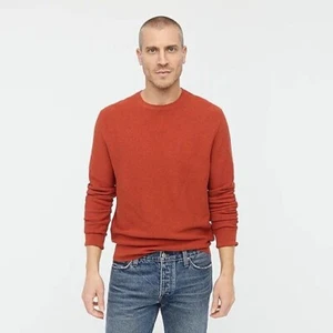 J. Crew Men’s Cotton Garter-stitch Crewneck Sweater Medium - Picture 1 of 11