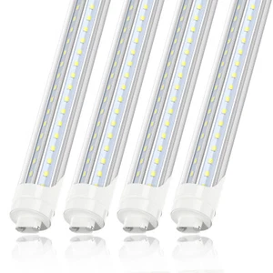 T8 8FT LED Tube Light Bulbs 72W Garage Farm LED Shop Lights 6000K R17D F96T12 HO - Picture 1 of 12