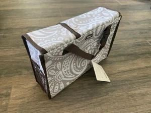 Thirty One Pack N' Pull Caddy Taupe Playful Parade - Picture 1 of 7